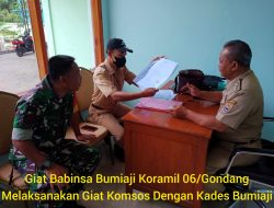 Tingkatkan Kerja Sama Yang Baik, Babinsa Komsos bersama Kades