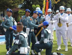 Danpuspomal Pimpin Upacara Tradisi Penganugerahan Baret Korps Polisi Militer TNI Angkatan Laut 