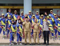 Ikut Lepas Kontingen Porprov NTB, Kapolres Dompu: Selamat Berjuang, Bawa Harum Nama Daerah