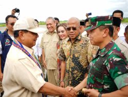 Danrem 162/WB, sambut Kedatangan Menhan RI di Bizam