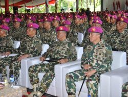 Komandan Pasmar 3 Ikuti Pengangkatan Menteri Pertahanan RI Sebagai Warga Kehormatan Korps Marinir
