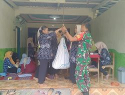 Bantu Siapkan SDM Sehat dan Unggul, Babinsa Juron Dampingi Kegiatan Posyandu