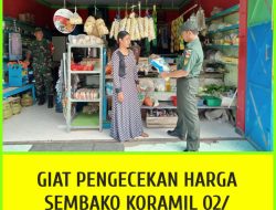 Pantau Harga Sembako, Babinsa Interaksi Dengan Pedagang di Wilayah