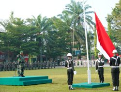Korem 042/Gapu Laksanakan Upacara 17-an Bulan Februari 2023