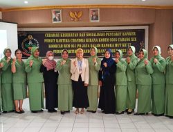 Dalam Rangka HUT Persit KCK ke 77, Kodim 0505/JT Kerjasama Dengan YPKI Gelar Edukasi Kanker