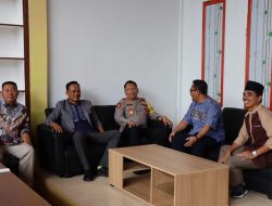 KPU Mesuji Dapat Kunjungan Polres Mesuji Dalam Agenda Jum’at Curhat