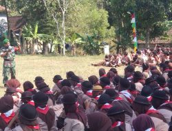 Lewat Pramuka Koramil Karanggede Berikan Materi Pembentukan Karakter dan PBB