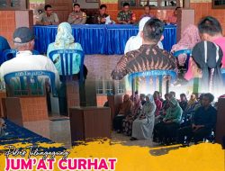 Kapolres Tulungagung Tekankan Pentingnya Poskamling, Saat Program Jum’at Curhat di Toko Mitra Megah Bangunan