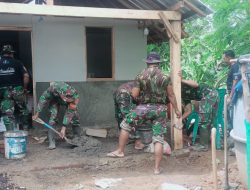 Meskipun Terkendala Cuaca, Kodim 1628/SB Terus Kebut Pengerjaan RTLH Di Wilayah Kabupaten Sumbawa Barat