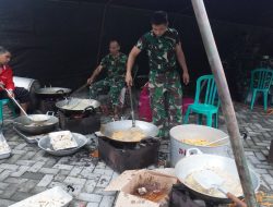 Kodim 0726/Sukoharjo Gelar Dapur Lapangan Bantu Korban Banjir
