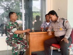 Tingkatkan Keamanan di Wilayah, Babinsa Kelurahan Nusukan Komsos Dengan Security Taman Cerdas Nusukan