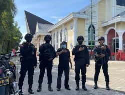 Personel Detasemen Gegana Kalbar Turun Tanggan Dalam Membantu Satuan Wilayah