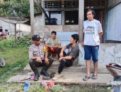 Terkait Cuaca Ekstrim Bhabinkamtibmas Desa Sepangah Berikan Himbauan