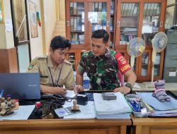 Peran Babinsa Tipes Lakukan Puldata Ter di Kantor Kelurahan Tipes
