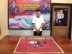 Gelagat Mencurigakan, Petugas Rawan Pagi Polres Bima Kota Amankan Seorang Pengendara Kantongi Sabu