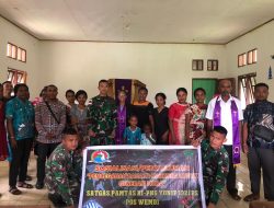 Demi Selamatkan Generasi Penerus Bangsa, Satgas Pamtas Yonif 132/BS Gelar Penyuluhan Bahaya Narkoba