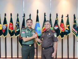 Perkuat Sinergitas, Pangdam XII/Tpr Terima Kunjungan Perdana Kajati Kalbar