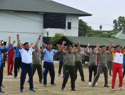 Olahraga Bersama KOREM 033/WP Bersama TNI-Polri dan FKPD Provinsi Kepri