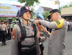 Kapolres Tulungagung Pimpin Upacara Tradisi Penerimaan Bintara Remaja