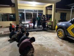 Tim PRC Satsamapta Polres Kubu Raya Mengamankan Anak di Bawah Umur yang Kedapatan Perang Sarung