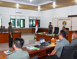 Korem 044/Gapo Menerima Tim Verivikasi Lapangan Penilaian WTRB TNI AD