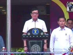 Pesan Menkumham Pada Apel Kesiapan Pengamanan Hari Raya Idul Fitri 1444 H dan Pelepasan Mudik Bareng Tahun 2023