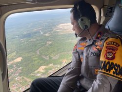 Wakapolda Sumsel Pantau Arus Lintas Operasi Ketupat Musi 2023 Start dari Helipad Komplek Pakri Palembang