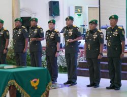 Lima Pejabat Kodam II/Sriwijaya Resmi Diserahkan Terimakan