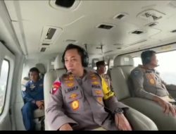 Ada apa? Kapolri Naik Heli Tinjau Arus Balik di Tol Kalikangkung-Cikampek Hingga Jalur Arteri