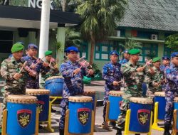Jalin Kebersamaan TNI – Polri, Kodim 0413/Bangka Dan Polairud Polda Babel Latihan Rampak Gendang