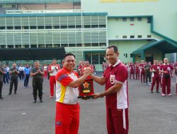 Wakapolda Sumsel Hadiri Pelaksanaan Olahraga Bersama TNI-POLRI Wilayah Garnizun Palembang