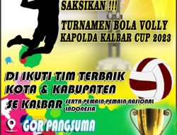 Sambut Hari Bhayangkara ke-77, Polda Kalbar Buka Kejuaraan Bola Volly Kapolda Kalbar Cup 2023