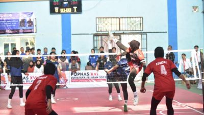 Kalahkan Sulawesi Barat, Tim Takraw Putri Sumsel Sukses Rebut Medali Emas