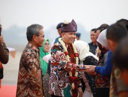 Baru Landing di Palembang, Pj Gubernur Agus Fatoni Bahas Penanganan Karhutla di Sumsel