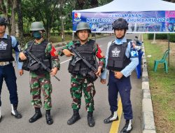 Jaga Keamanan Nataru, Lanud SMH Siagakan Prajurit di Bandara SMB II Palembang