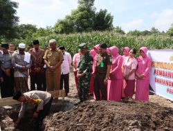 Kapolres Sumbawa Bersama Forkopimda Hadiri Peletakan Batu Pertama Pembangunan Masjid Bhayangkara Al-Hikmah Di Utan