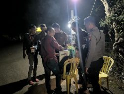 Polres Bima Terjunkan Personel 24 Jam Penuh Amankan Rapat Pleno Di KPU