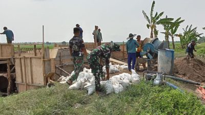 Satgas TMMD Ke 119 Terus Genjot Selesaikan Pembuatan Box Culvert