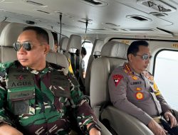 Kapolri Bersama Panglima TNI Patroli Udara Cek Kesiapan Mudik di Pelabuhan Gilimanuk