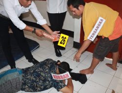 Polisi Gelar Rekonstruksi Kasus Pembunuhan Waria di Cakranegara Mataram