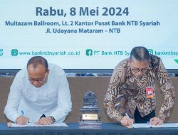 Pj Gubernur NTB Tandatangani Shareholder Agreement dengan Dirut Bank Jatim