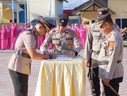Kapolres Sumbawa Pimpin Sertijab Wakapolres, PJU Dan Kapolsek