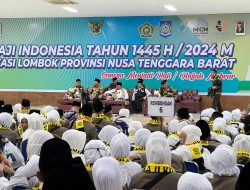 Pj Gubernur NTB Miq Gite lepas Jamaah Haji Kloter 1 NTB