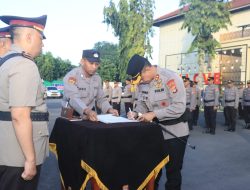 Kapolres Loteng Pimpin Sertijab PJU dan Kapolsek