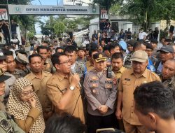 Harga Jagung Anjlok, Aliansi Petani Dan Mahasiswa Gelar Demonstrasi, Wakapolres Pimpin Pengamanan Demo