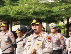 Kapolresta Mataram Pimpin Apel Kesiapan Pengamanan Kunker Kapolri Hadiri Muktamar KAMMI ke-XIII Di NTB