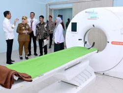 Presiden Joko Widodo melakukan kunjungan ke RSUD dr. Sobirin di Kabupaten Musi Rawas