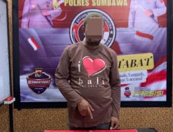 Seorang Pria Asal Jawa Timur Ditangkap Satresnarkoba Polres Sumbawa 