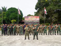 Upacara Penutupan (PatKor) Tentara Darat Malaysia (TDM) Dengan Satgas Pamtas Yonzipur 5/ABW (TNI AD)