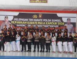 Polda Sumsel mengirim sebanyak 20 atlet untuk berlaga pada kejuaraan Nasional Karate Piala Kapolri Cup 2024